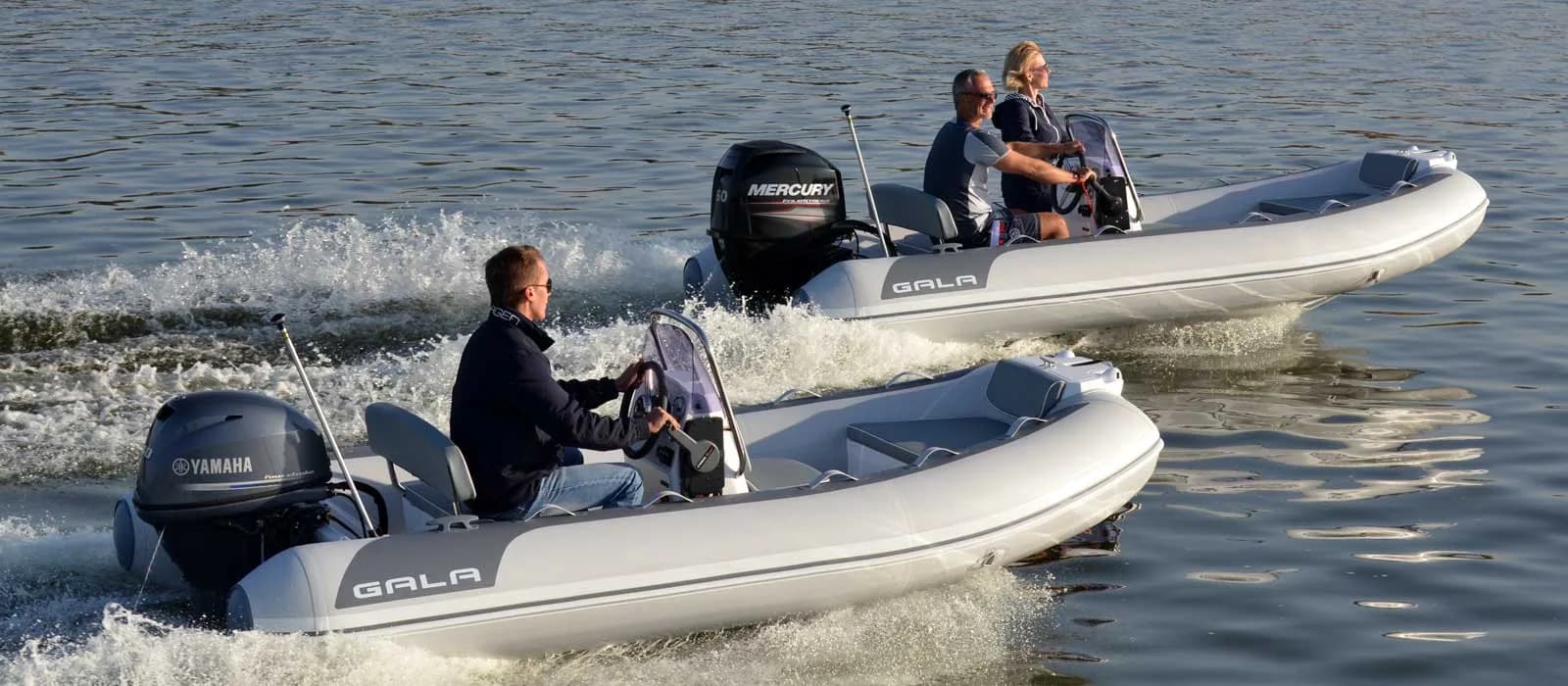 Two Gala Atlantis Deluxe tenders underway