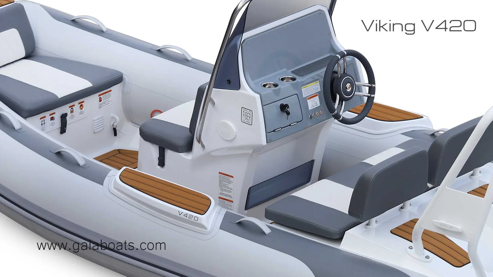 Gala Viking V420 console and deck detail