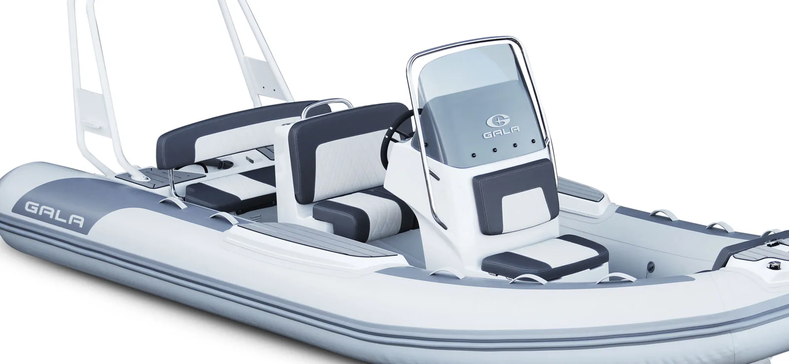 Gala Viking V500 side and cockpit layout