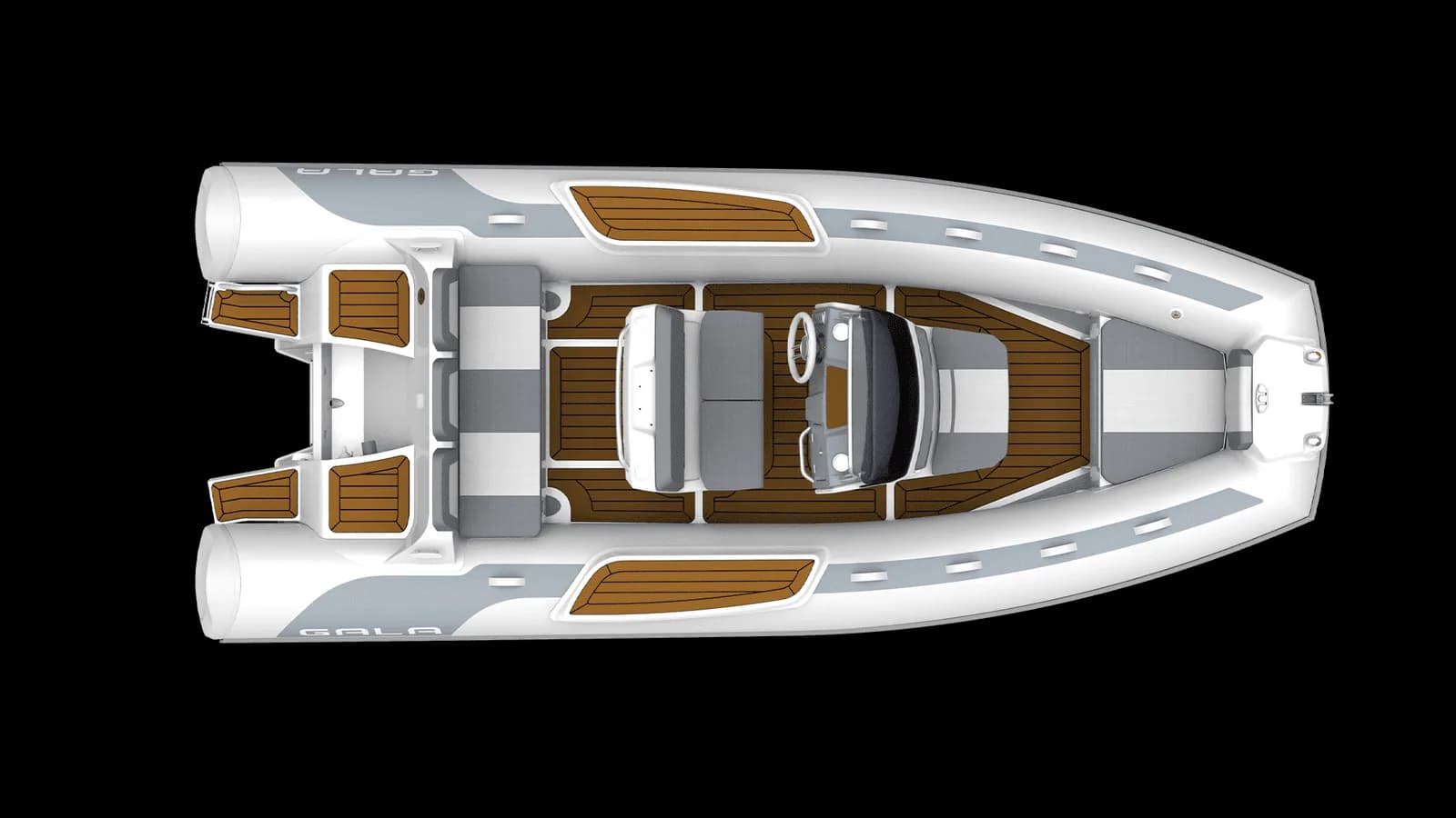 Gala Viking V6 interior layout from above