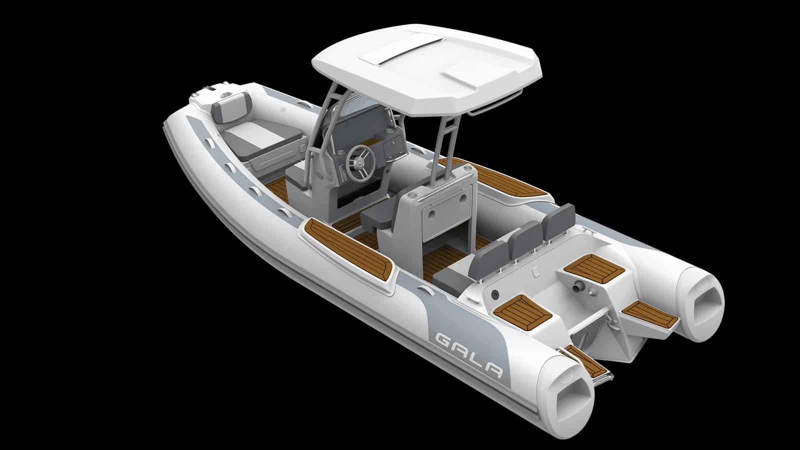 Gala Viking V6 stern-quarter layout