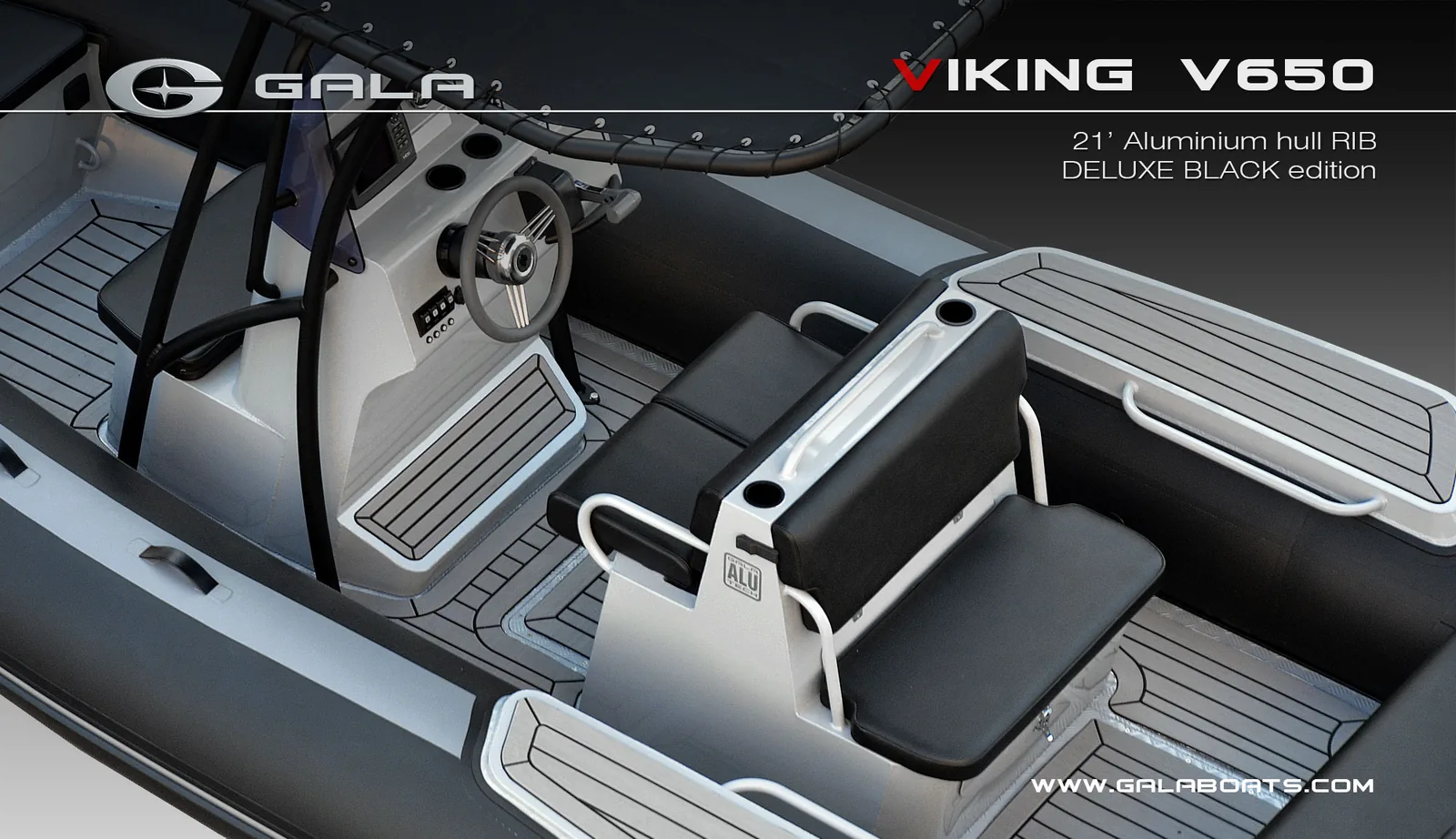 Gala Viking V650 console and walkway detail