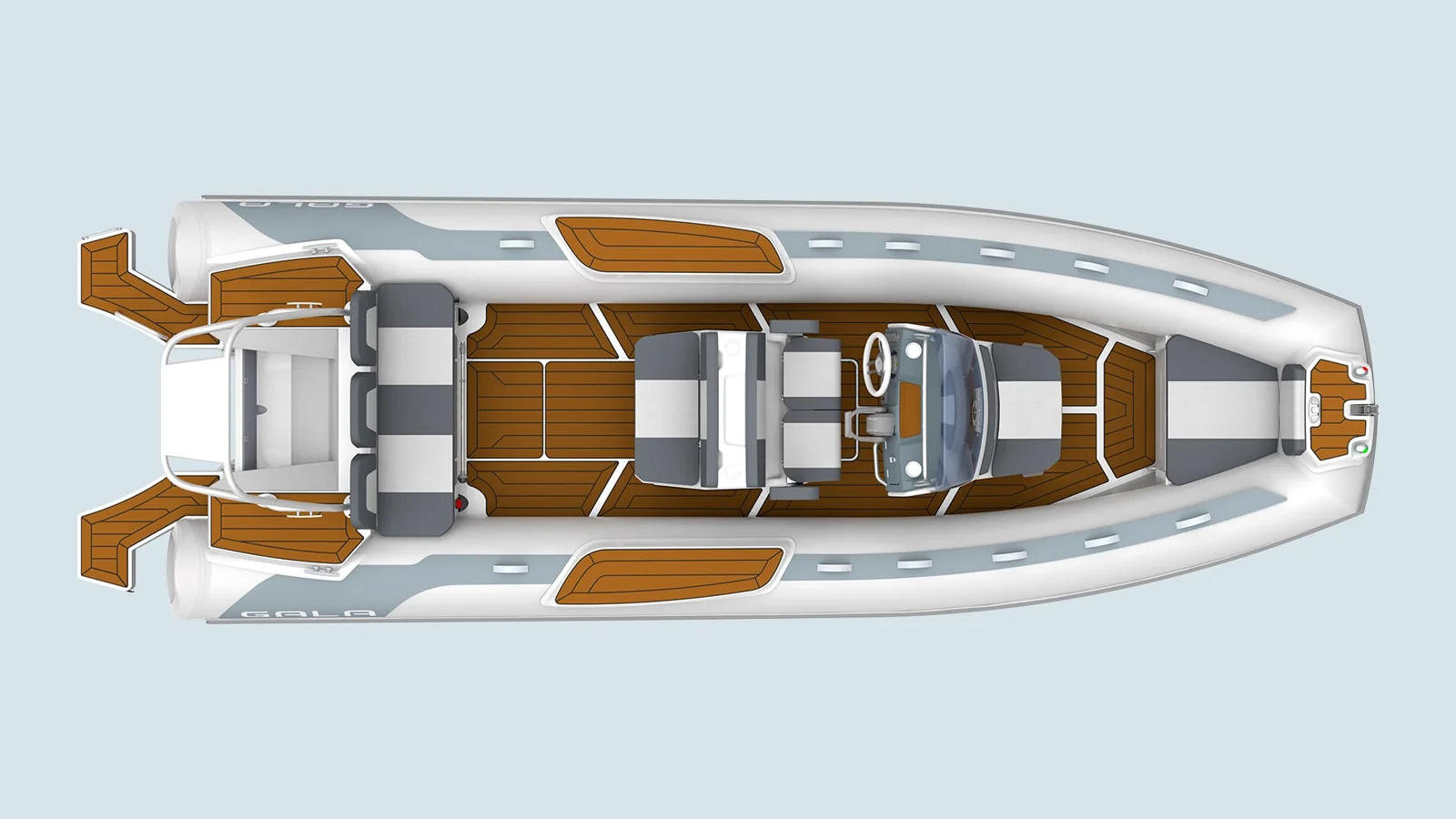 Gala Viking V7 manufacturer overhead rendering with open cockpit