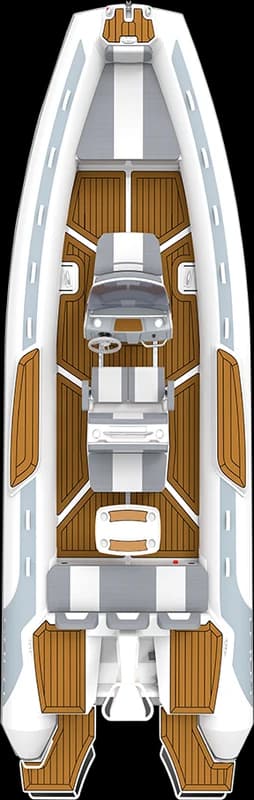 Gala V7 manufacturer overhead boat layout